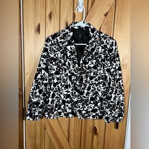Apostrophe Women's Stretch Floral Blazer Size 12 Workwear Suiting